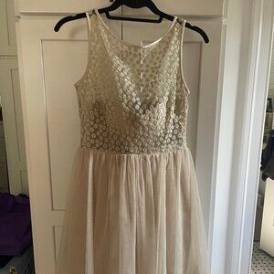 Aqua Sparkly Tulle Dress